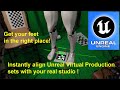 Instantly align unreal virtual production sets and real studios using aruco markers