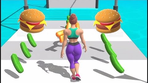 FAT 2 FIT 🍔👸🥒 All Levels Gameplay Android, iOS New Update (Level 1-3)