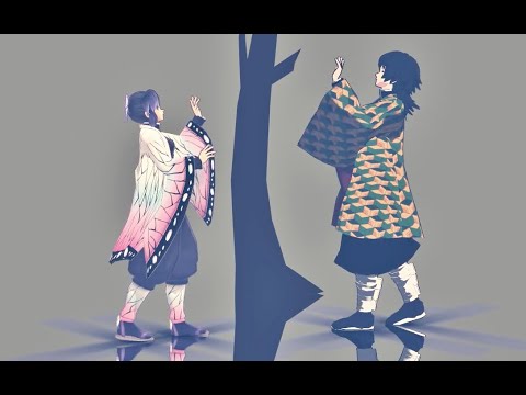 【鬼滅のMMD】オレンジ【ぎゆしの】