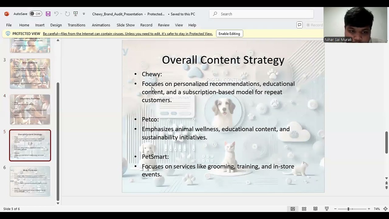 Chewy Brand Audit presentation