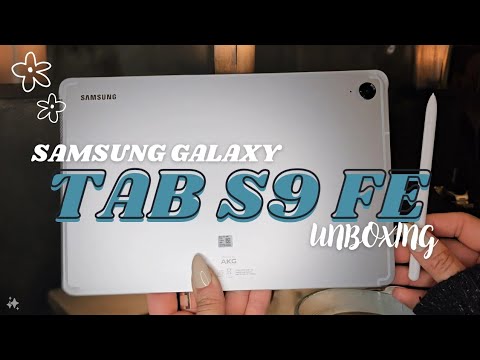 Unboxing Samsung Galaxy Tab S9 FE | Aesthetic and Calm | ASMR | Silver 128GB