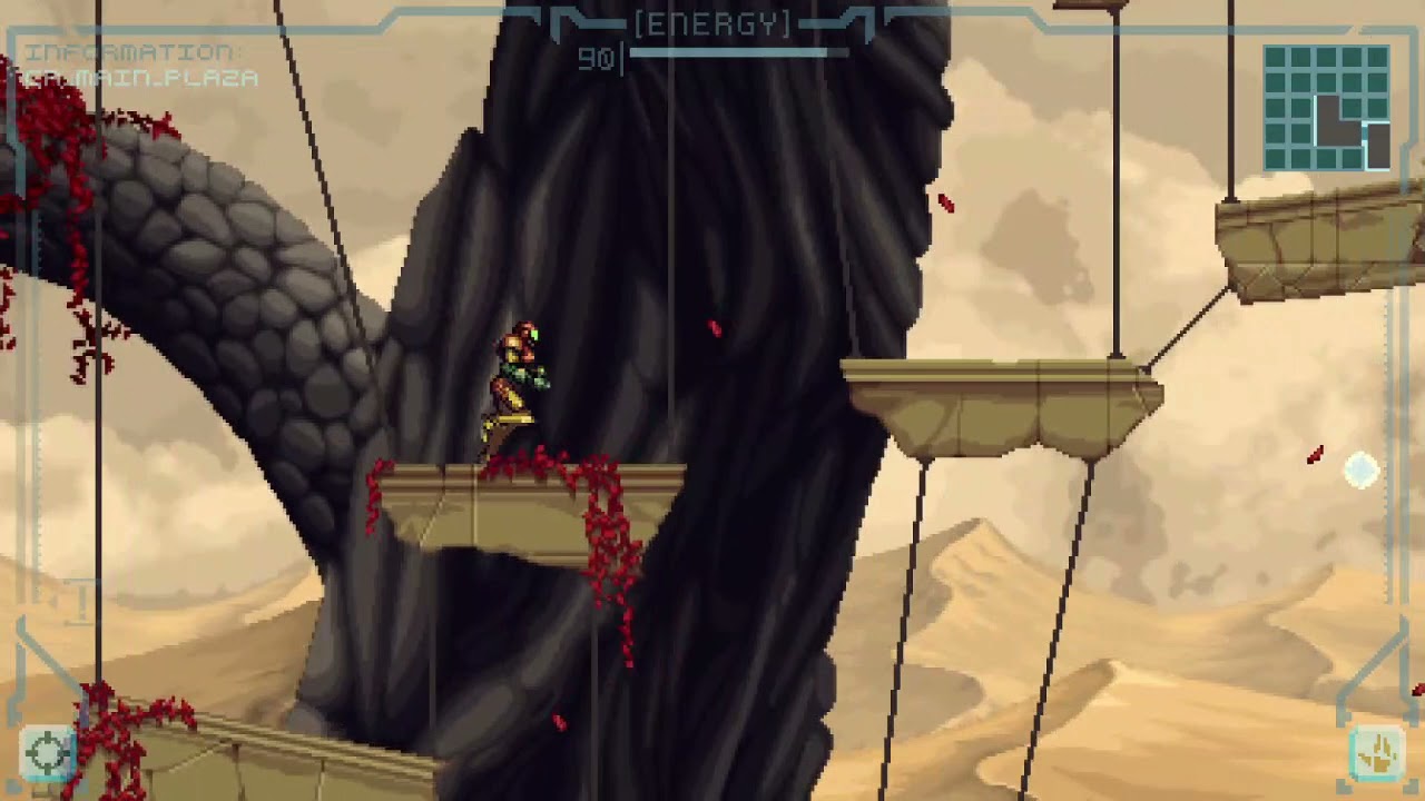 Metroid Prime 2d demo Except I'm missing my torso