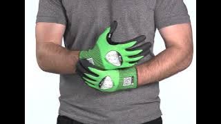 Polyco Polyflex Eco Cut Foamed Nitrile Palm Coated Cut Resistant Glove (PECT) Action