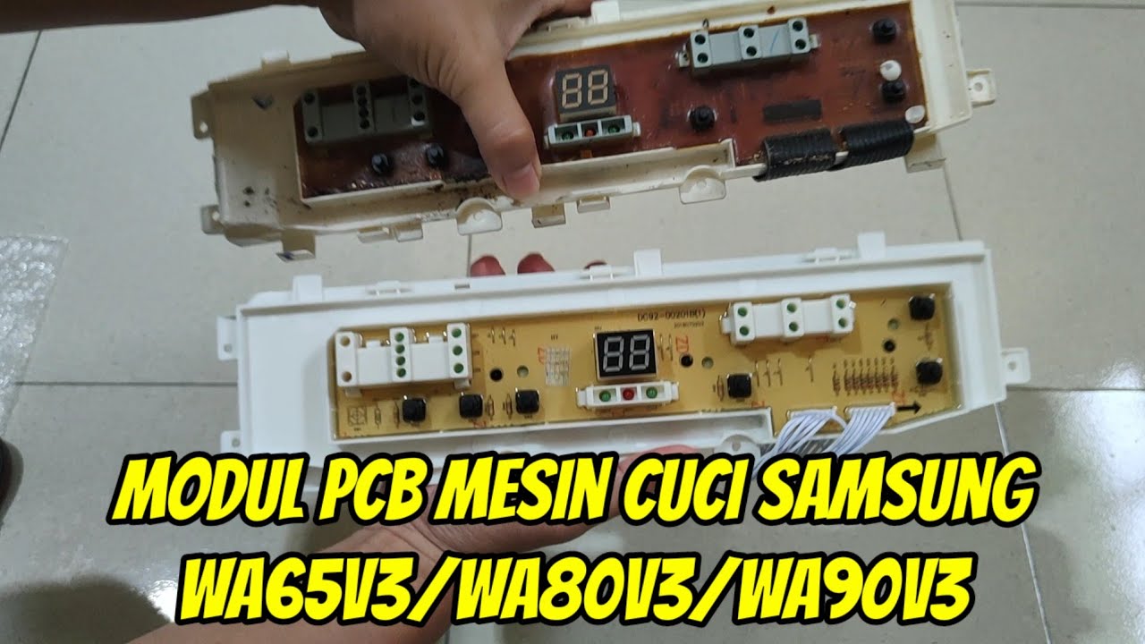 Ganti Modul PCB Mesin Cuci Samsung WA80V3 #mesincucirusak  #mesincuciotomatis #mesincucisamsung 