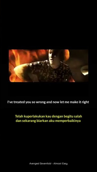 Almost Easy - Avenged Sevenfold (Story WA Keren)