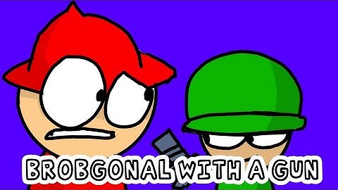 A Brobgonal with a gun