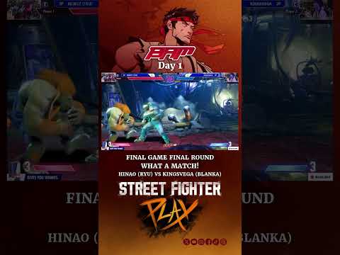 BAM 16 Day 1 - Final game final round - What a match! Hinao (Ryu) vs Kingsvega (Blanka)#sf6 #BAM16