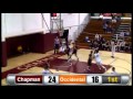 Chapman university mens basketball vs occidental college