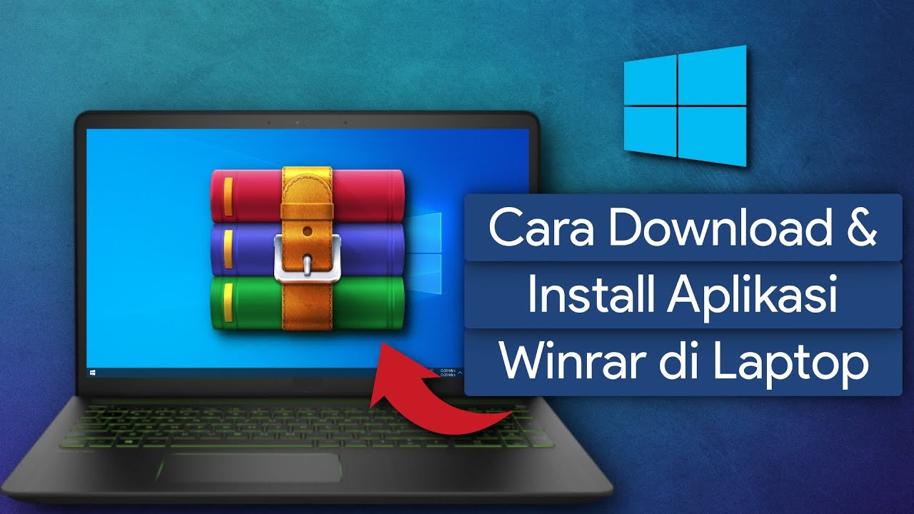 cara download winrar di laptop