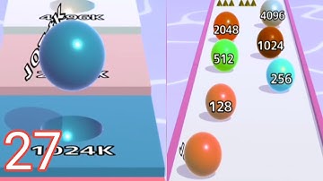 Ball Run Infinity Level 361-363 | Android/ios | Ball Run 2048 Game Max Level |