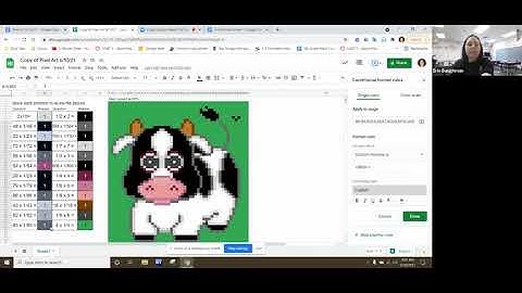 Using Google Sheets for Pixel Art