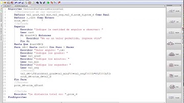 Ejercicios resueltos programación Topografía en Pseint 1 (Parte 11)