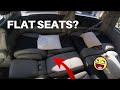 NISSAN ELGRAND HIGHWAY STAR 2004 4x4 - ADJUSTING THE SEATS FOR SLEEPING