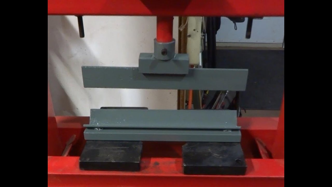 Hydraulic press bending attachment YouTube