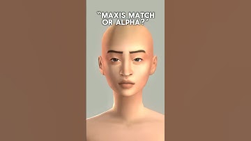 maxis match vs. alpha… #sims4 #thesims4 #sims4cc #sims4mods
