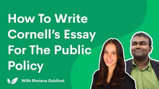 How To Write Cornell’s Essay For The Public Policy