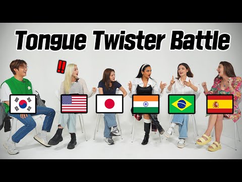 People Try Hardest Tongue Twister Around The World (India, Spain, Brazil, The US, Japan, Ghost9)