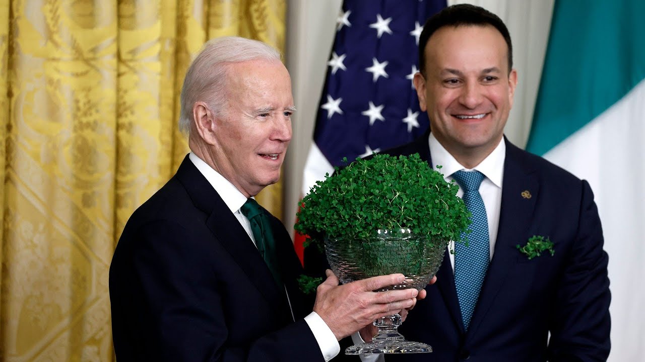 Biden cheers unity with Ireland’s Taoiseach Varadkar for St. Patrick’s Day