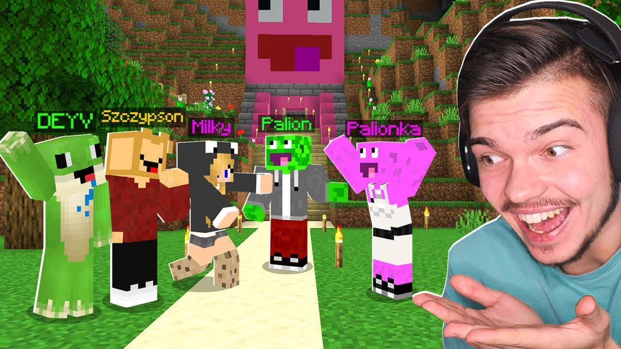 REAKCJA CZŁONKÓW PALIONOWA na PALIONKĘ w Minecraft! (byli w szoku)