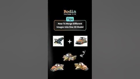 ✨ Rodin AI Tip ✨ Did you know you can fuse different shapes into a brand-new 3D model? 🚀