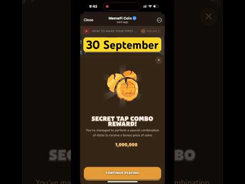 MemeFi secret code