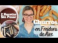 CHURROS CASEROS EN FREIDORA DE AIRE *Recetas POSTRES Freidora de Aire* FREIR SIN ACEITE