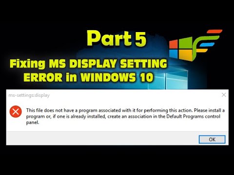 Fix windows 10 ms-settings:display error personalize settings not opening | Without New user account