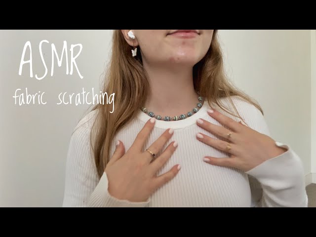 ASMR fabric scratching & mouth sounds - testing out a new mic!