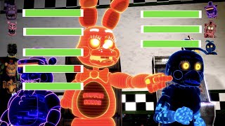 [SFM FNaF] Withered Melodies vs Arcade Mayhem With Healthbars!