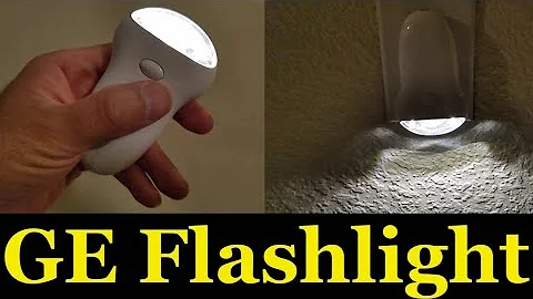 GE Plug in Rechargeable Emergency Power Failure Night Light Flash Light Review by Skywind007