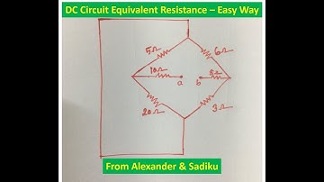 Series & Parallel Equivalent Resistance Solution (Alexander problem 2 47)