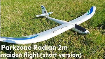 Maiden flight of Parkzone Radian