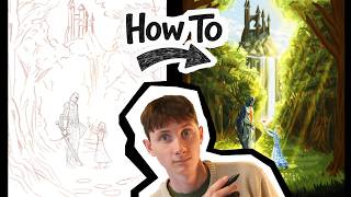How to Draw a Digital Landscape | Digital Landscape Tutorial