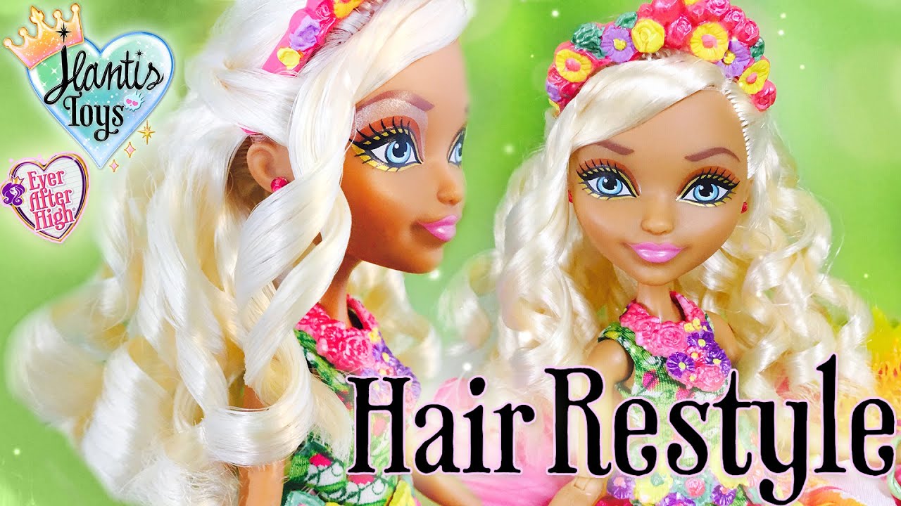 How to Curl Doll Hair Tutorial & Briar Beauty Makeover (Ever After