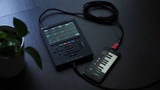 Polyend Tracker Mini And A Smartphone Keyboard