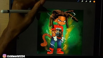 iPad Pro 2019 - Speedart + Procreate having some quick fun