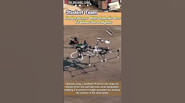 Student Team Equips #Drone with Robotic Arm to Clean Streetlights #CreativeChina #HIT #fyp#china