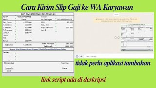 Cara Kirim Slip Gaji ke WA