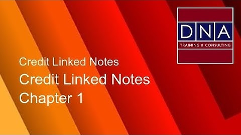 Credit Linked Notes - Chapter 1 - Demo