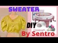 How to knit a sweater on the sentro machine ? knit a flat panel on Sentro