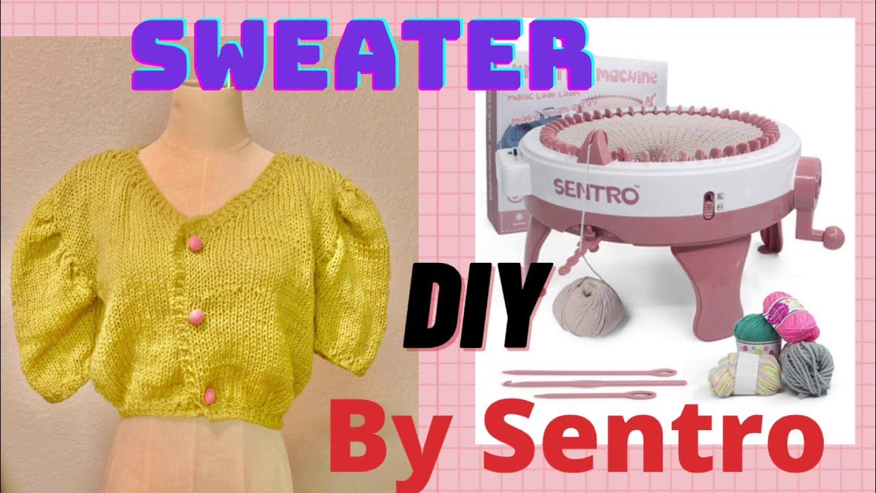 Knitting machine sweater for beginners SENTRO or ADDI knitting