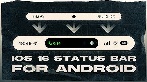 iOS 16.4 Transparent Status Bar 2024 | IPhone Notch On Android | Today Tech Hindi