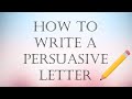 Draft the conclusion of a persuasive letter learnzillion Anderson