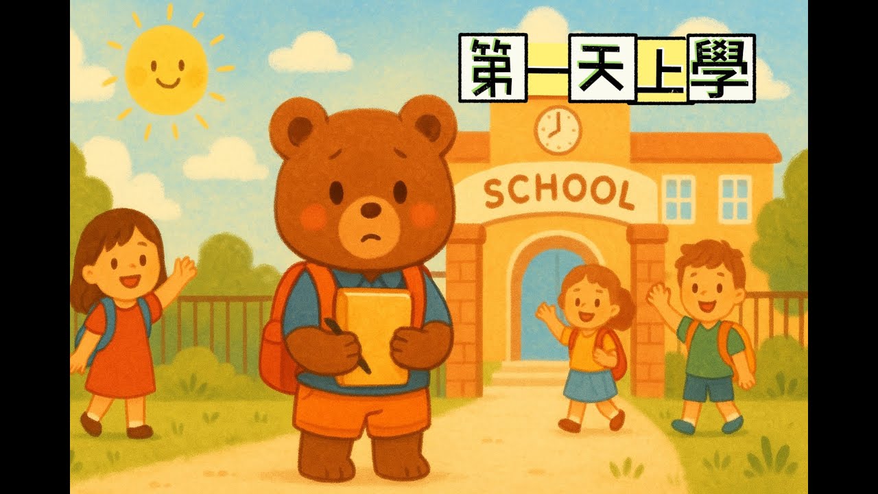 【第一天上學】🎒 兒童律動歌｜幼兒園帶動跳歌曲｜一起唱唱跳跳｜上學第一天不緊張 - YouTube