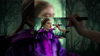 Maleficent Costume Makeup for Kids | Easy Face Painting Tutorial |  We Love Face Paint #shorts