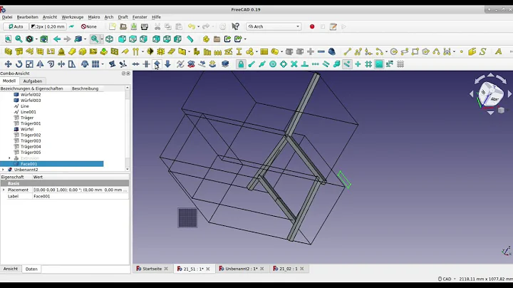 #freecad a fast #bench #construction with #arch an...