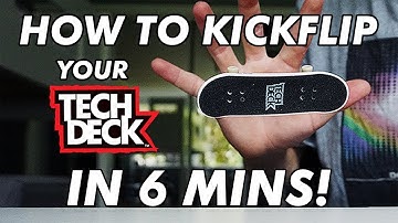 HOW TO KICKFLIP ON A TECH DECK | EASIEST WAY 2.0