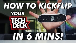 HOW TO KICKFLIP ON A TECH DECK | EASIEST WAY 2.0