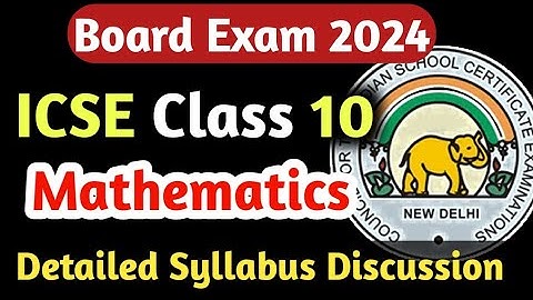 🔥ICSE Class 10 2023-24 Maths Detailed Syllabus Discussion Page By Page @MathAxis