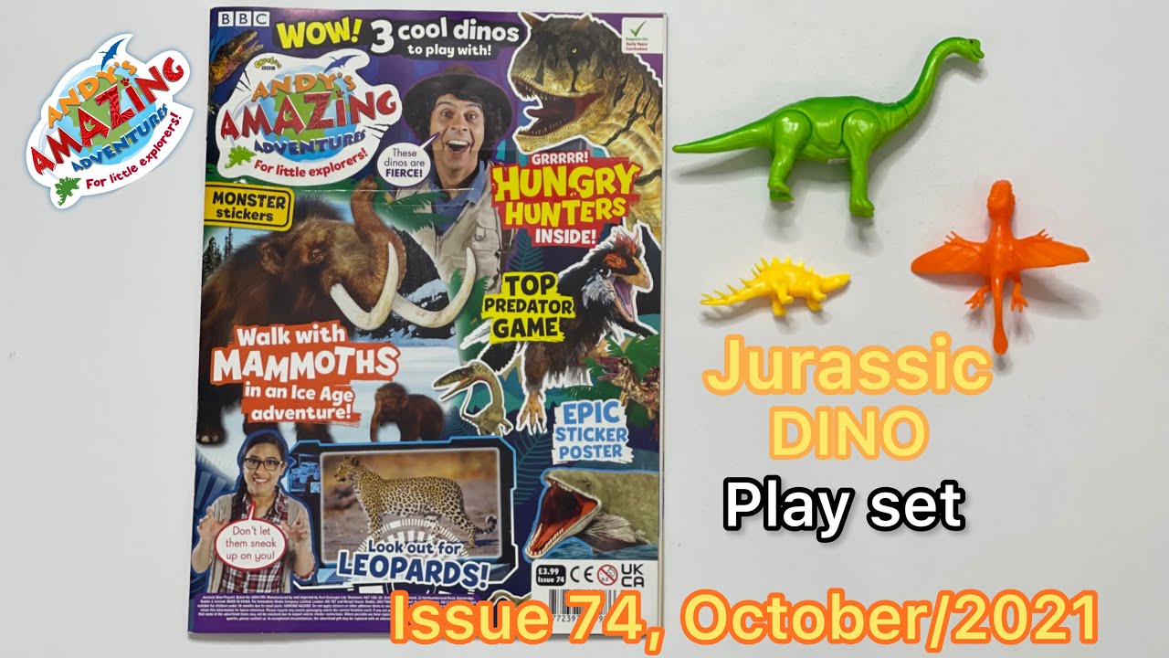 Andy's Amazing Adventures magazine, issue 74, Jurassic DINO play